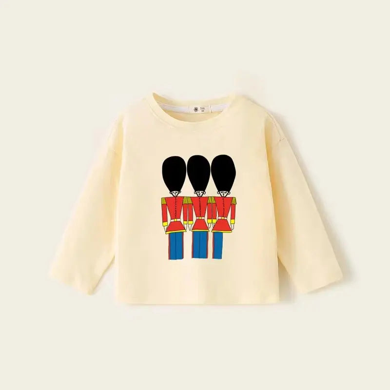 Children T-shirts 2024 Autumn Spring Boys Tees Candy Color Tops for Girls Cartoon Toddler Pullovers Cotton Baby Blouse Clothing