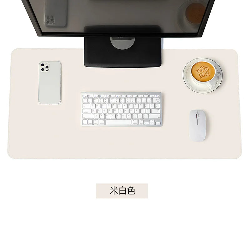 white mousepad Portable Mouse pad large Gaming Waterproof Non-slip PU Suede Desk Mat Computer Keyboard desk pad Mats