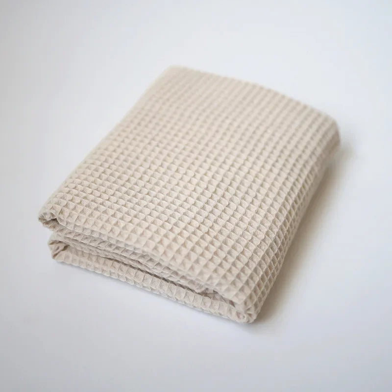 Tassel Baby Blankets Newborn Waffle Cotton Baby Swaddle Blanket New Born Stroller Blanket Bedding Items Infant Nap Bed Cover