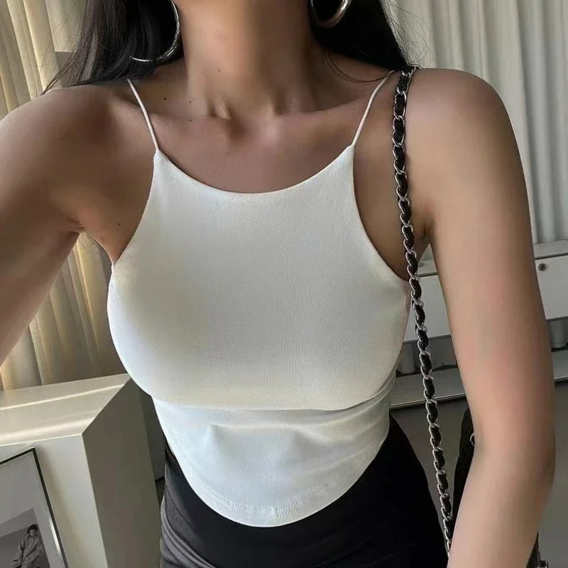 Sexy Beauty Back Wireless Tube Top Women Camisole  Wire-Free Tank Camis Crop Top Tee Seamless Women Clothing Summer
