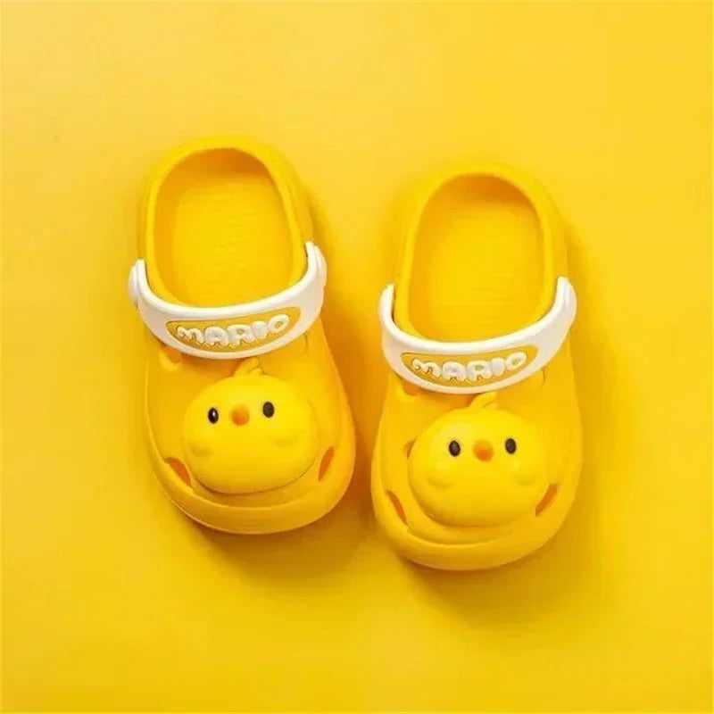 Summer New Baby Slippers Indoor Non-slip Soft Bottom Comfort Fashion Cute Children's Hole Shoes Boys Girls Kid Outdoors Sandals