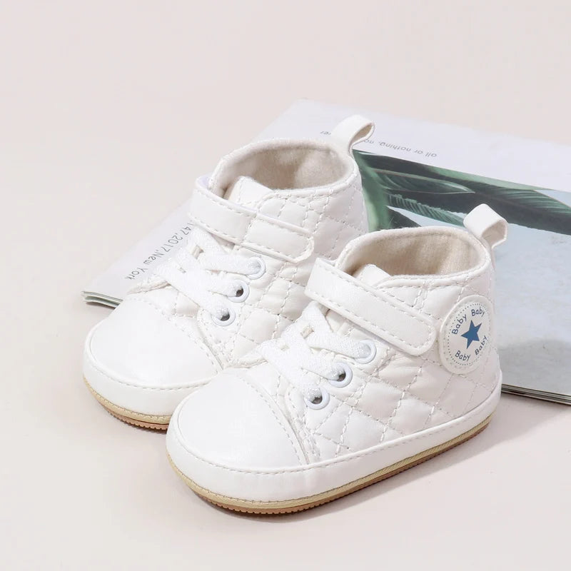 2025 Baby Boy Girl Spring and Autumn Fashion Design TPR Sole Anti Slip Walking Shoes High Quality Breathable Prewalker Shoes