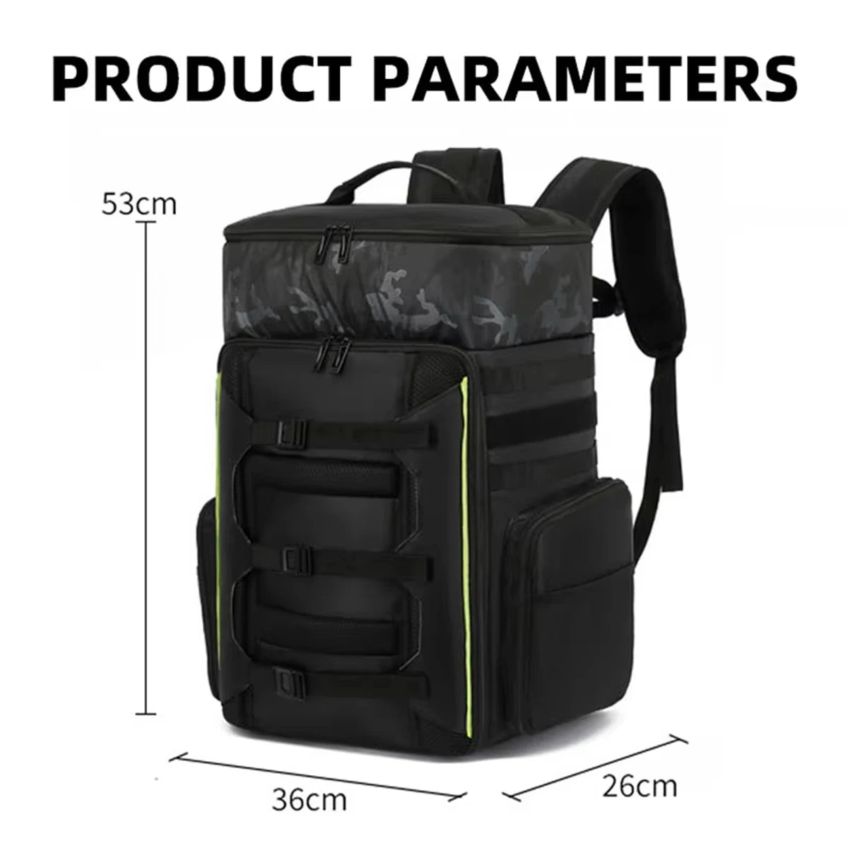 Outdoor Mountaineering Bag, Waterproof Travel Bag, Large-Capacity Hiking Backpack, Men's Travel Backpack, Women's Camping Tool Bag, Off-Road Club Bag