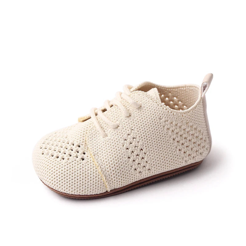 Girls' Headband Sandals 2025 New Summer Children's Bowknot Princess Single Shoes Girls' Baby Breathable Knitted Shoes F221