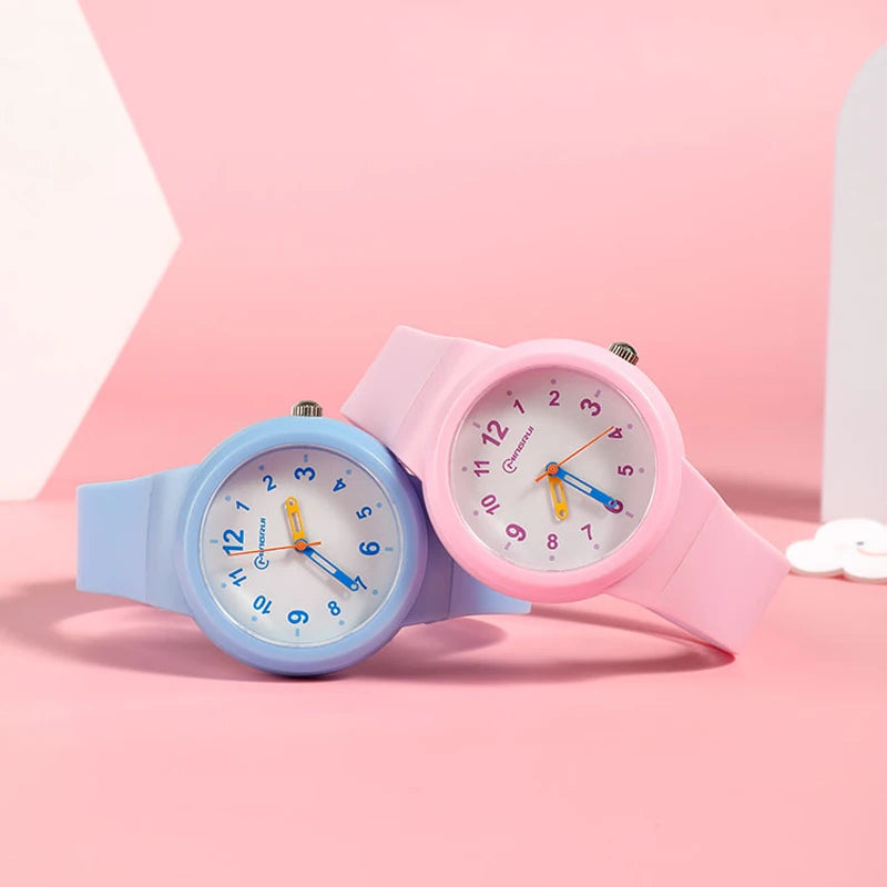 3-12-year-old Watches Primary Secondary School Students Simple Digital Waterproof Boys Girls Children Fashion Quartz Clock Watch