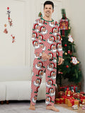 Xmas Family Look All Santa Claus Print Christmas Pajamas Set Adults Kids Matching Clothing Baby Romper Pjs Soft Loose Loungewear
