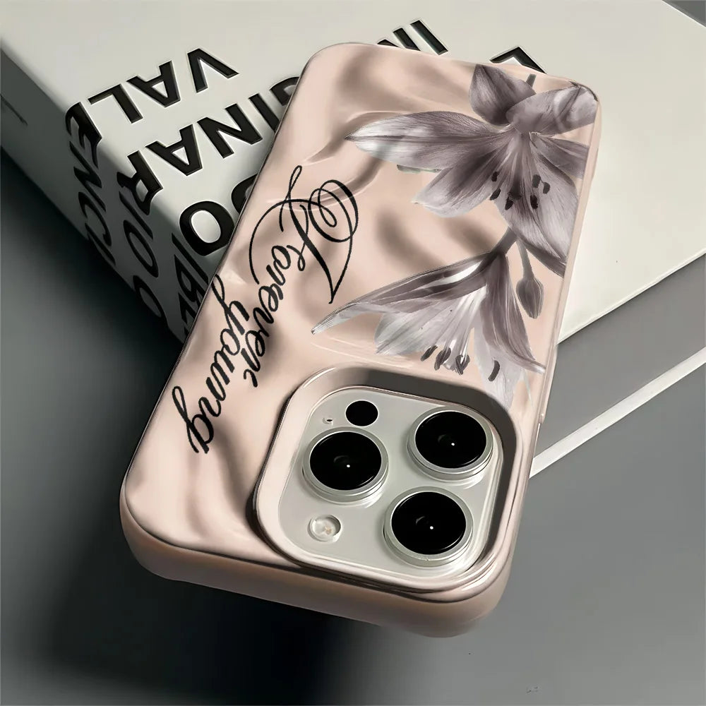 Colorful Floral Patterns Phone Case For IPhone 16 Pro Max 15 Plus 14 12 13 11 17 Air Fashion Shockproof Protective Cover