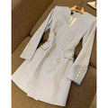 2025 Autumn Professional Dress Small Fragrant Elegant Blazer Design High-end Feel Slimming Waist Cinching Suit Skirt for Women