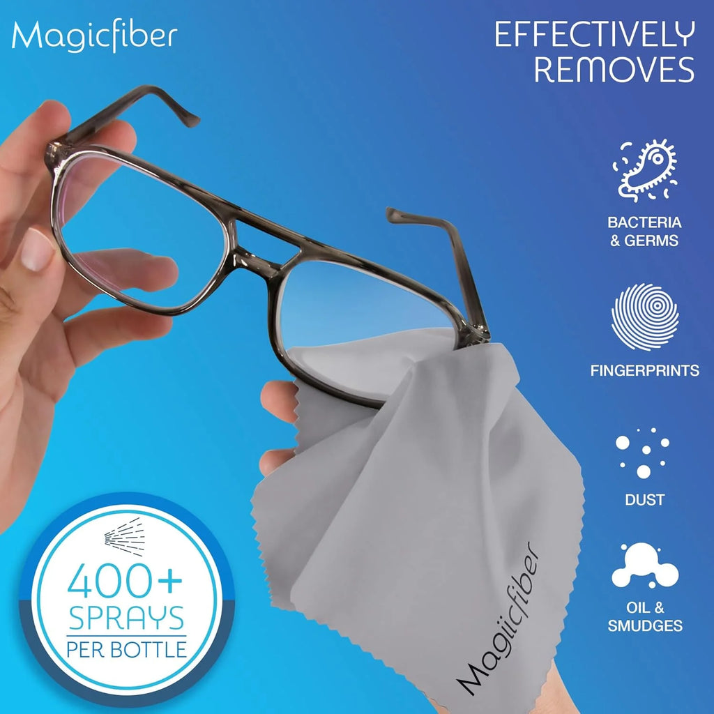 Screen Cleaner Spray Kit-Glass Cleaner Spray and Microfiber Cleaning Cloth,Suitable for a variety of Glass,Glasses,Camera Lenses
