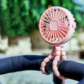 Octopus Baby Stroller Fan USB Charging Fan Mobile Phone Holder 3 Speeds Portable Mini Fan  Silent Clip on Fan for Home Outdoor