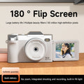 4K Digital Camera 16x Zoom Cam 1080P HD Camera 50 Megapixel with 2.4 inch LCD Screen 180 Flip Screen Suitable Student Adult Gift