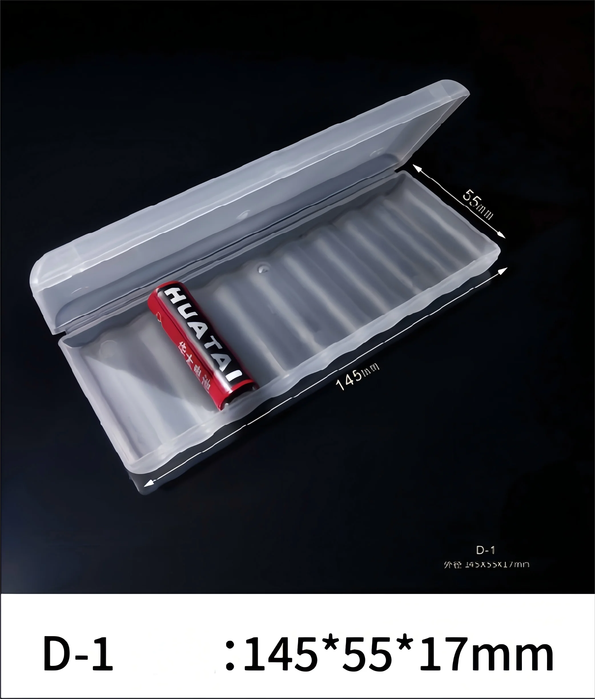 White Waterproof Hard Plastic Battery Box Multi-Slot Storage Case Portable Battery Storage Solution