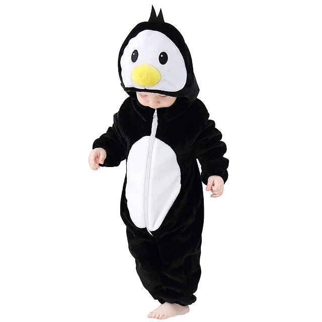 MICHLEY New Easter Rabbit Baby Rompers Winter Hooded Flannel Toddler Infant Clothes Overall Bodysuits Jumpsuit Costume For Kids
