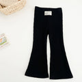 Solid color leggings，Spring new arrivals for girls，Fashionable bell-bottom pants，Versatile and slimming when worn outdoors