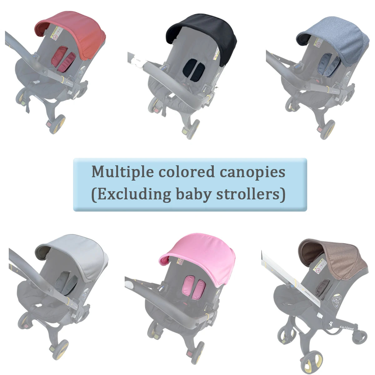 Mom Tan Stroller Replacement Canopy Compatible with Doona+ & Doona i Car Seats and Strollers - Durable breathable Fabric