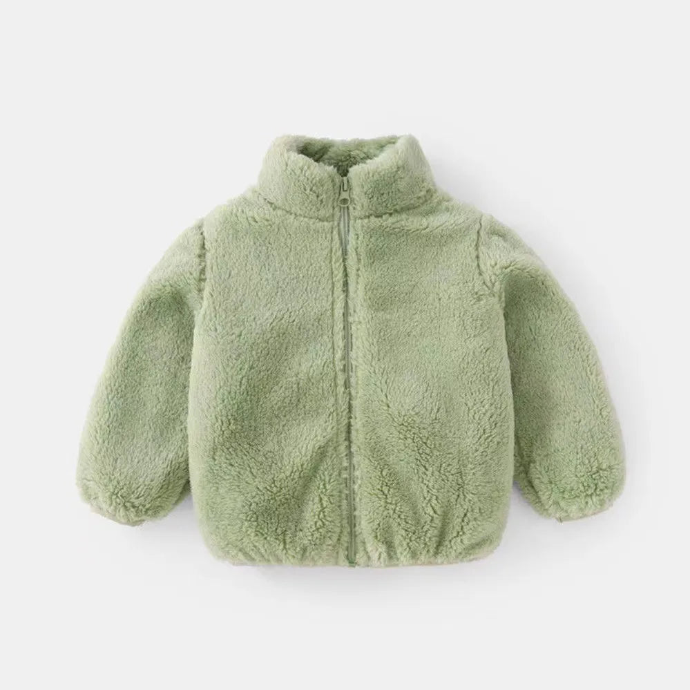 Ircomll Baby Boy Grils Clothes Lamb Fleece Cotton Jacket For Children Kids Clothing Toddler Coat For Boys And Girls Warm Jacket