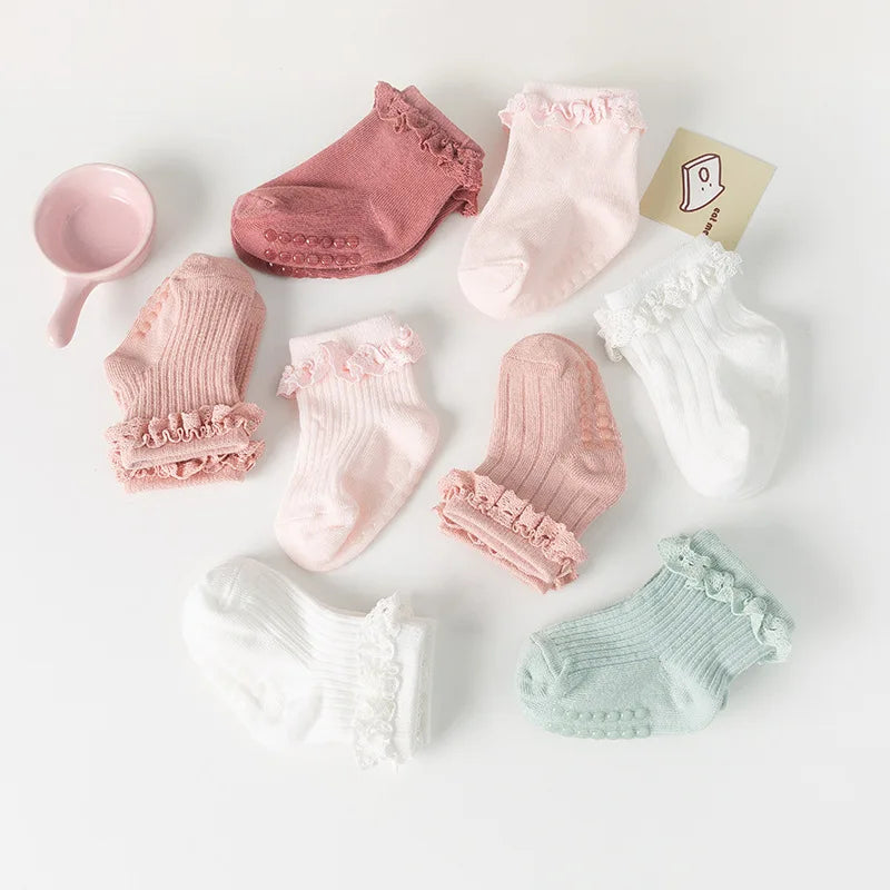 Lovely Infant Sock Cartoon Newborn Baby Socks Dispensing Glue Non-slip Cute Boys Girls Baby Socks Kids Sock Floor Socks