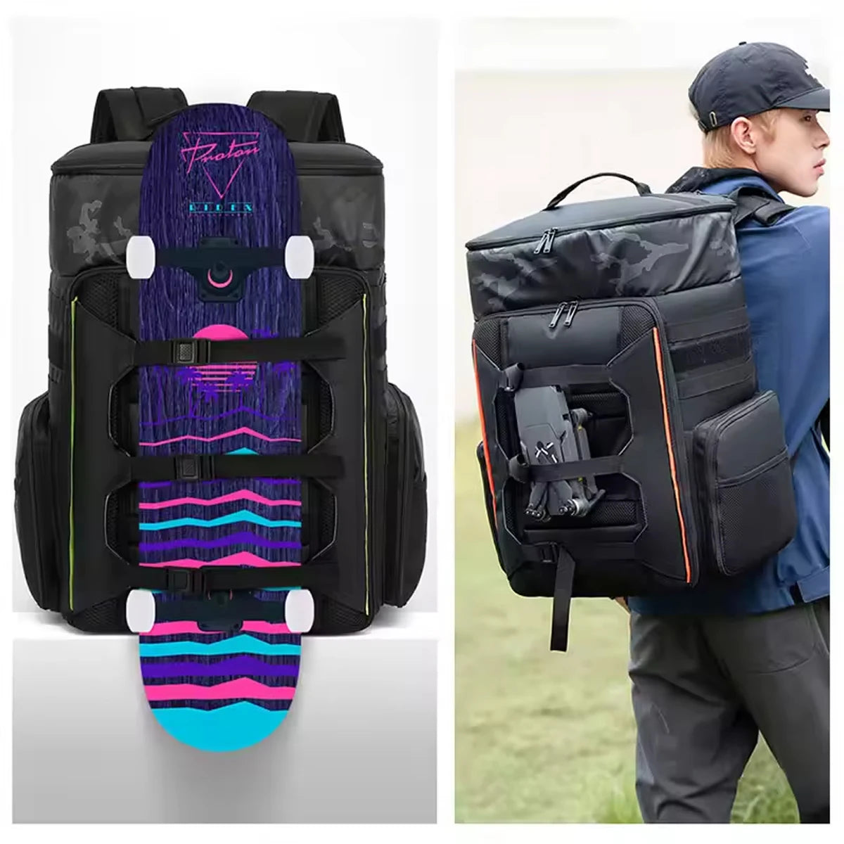 Outdoor Mountaineering Bag, Waterproof Travel Bag, Large-Capacity Hiking Backpack, Men's Travel Backpack, Women's Camping Tool Bag, Off-Road Club Bag