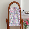 Traditional Chinese Clothing Cheongsams Qipao Girls Dress Ethnic Style Performance Costume Party Kids Clothes Children Clothing