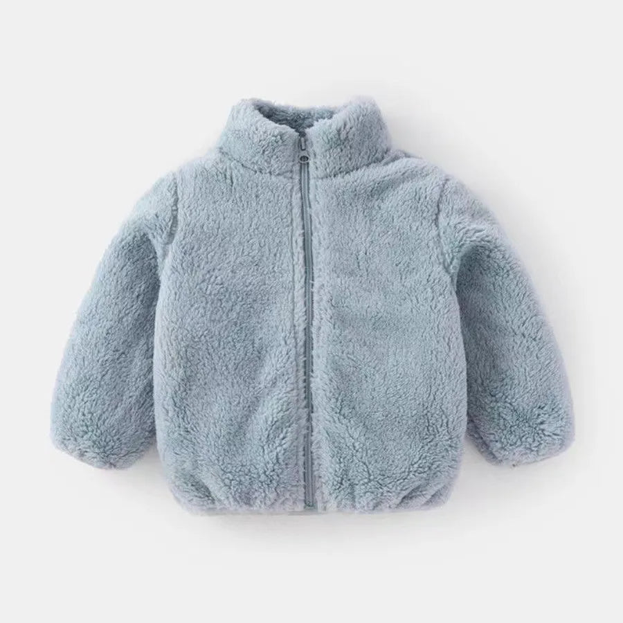 Ircomll Baby Boy Grils Clothes Lamb Fleece Cotton Jacket For Children Kids Clothing Toddler Coat For Boys And Girls Warm Jacket
