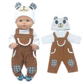 for 16" Nenuco Doll Winter Vest Coat Pants Hat Shoes Ropa Y Su Hermanita 40cm Baby Dolls Clothes Children Gift Toys Girl's Gifts