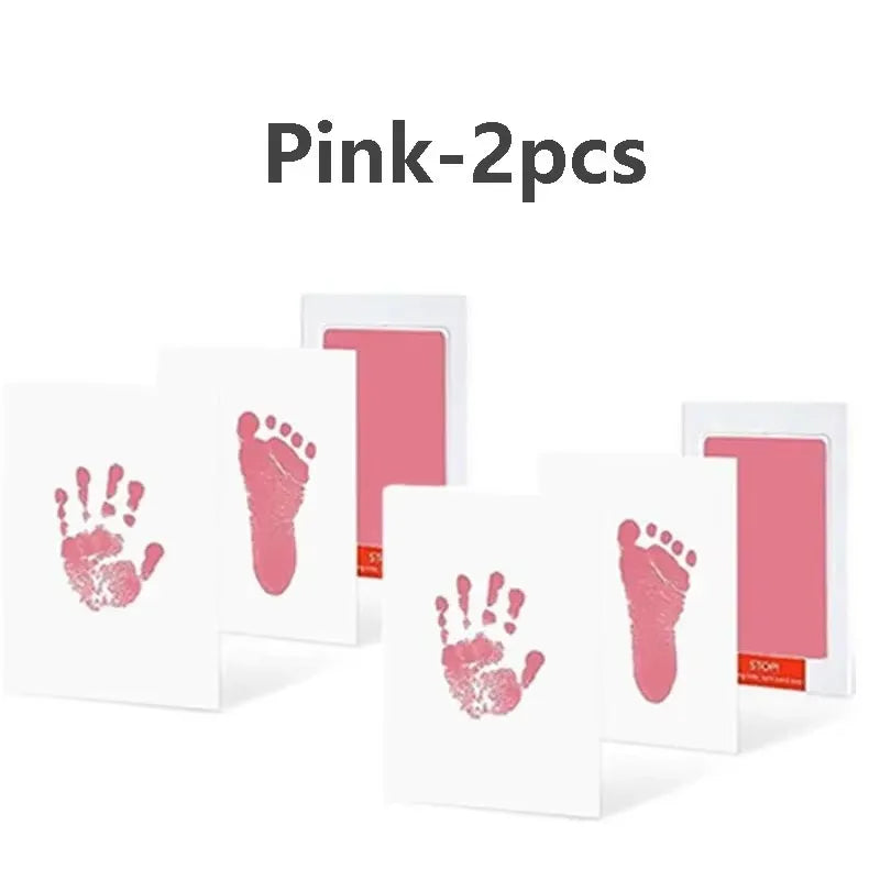 Environmental-friendly Baby Care Non-Toxic Baby Handprint Footprint Imprint Kit Baby Souvenirs Casting Newborn Footprint inkpad