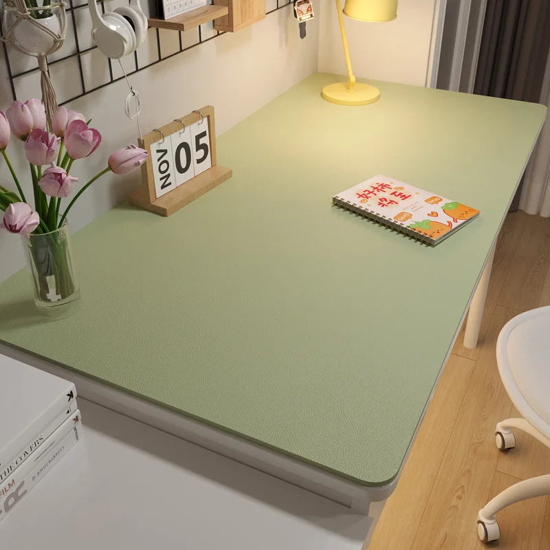 Leather Table cloth for Home Easy Clean Table Protector Waterproof Tea Coaster Large Desk Mat Anti-Slip Gamer Keyboard Mouse Mat
