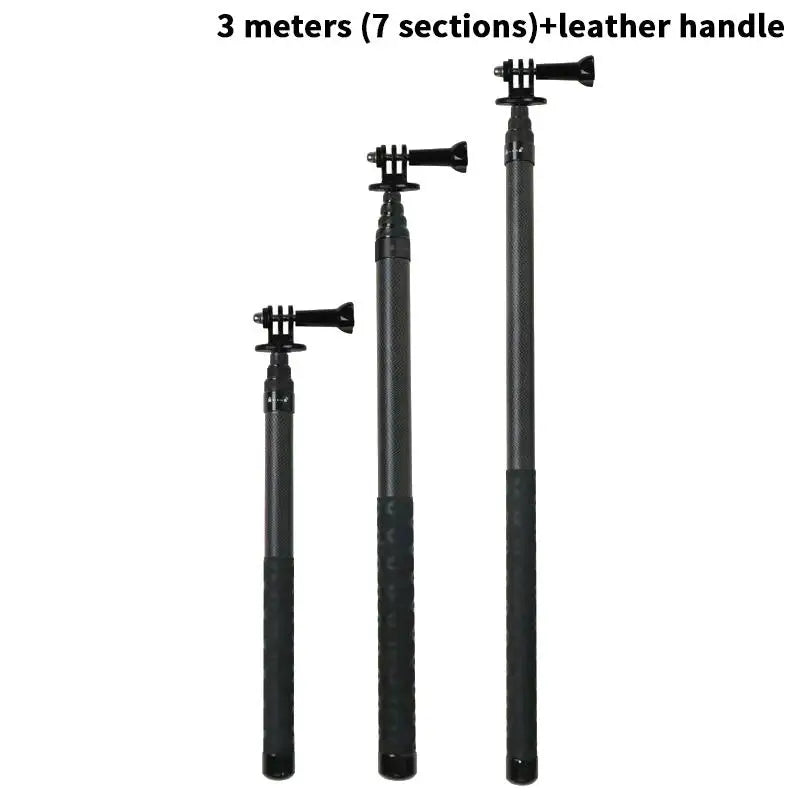 Carbon Fiber Selfie Stick Camera Extension Ultra Long Invisible Extension Stick Selfie Stick