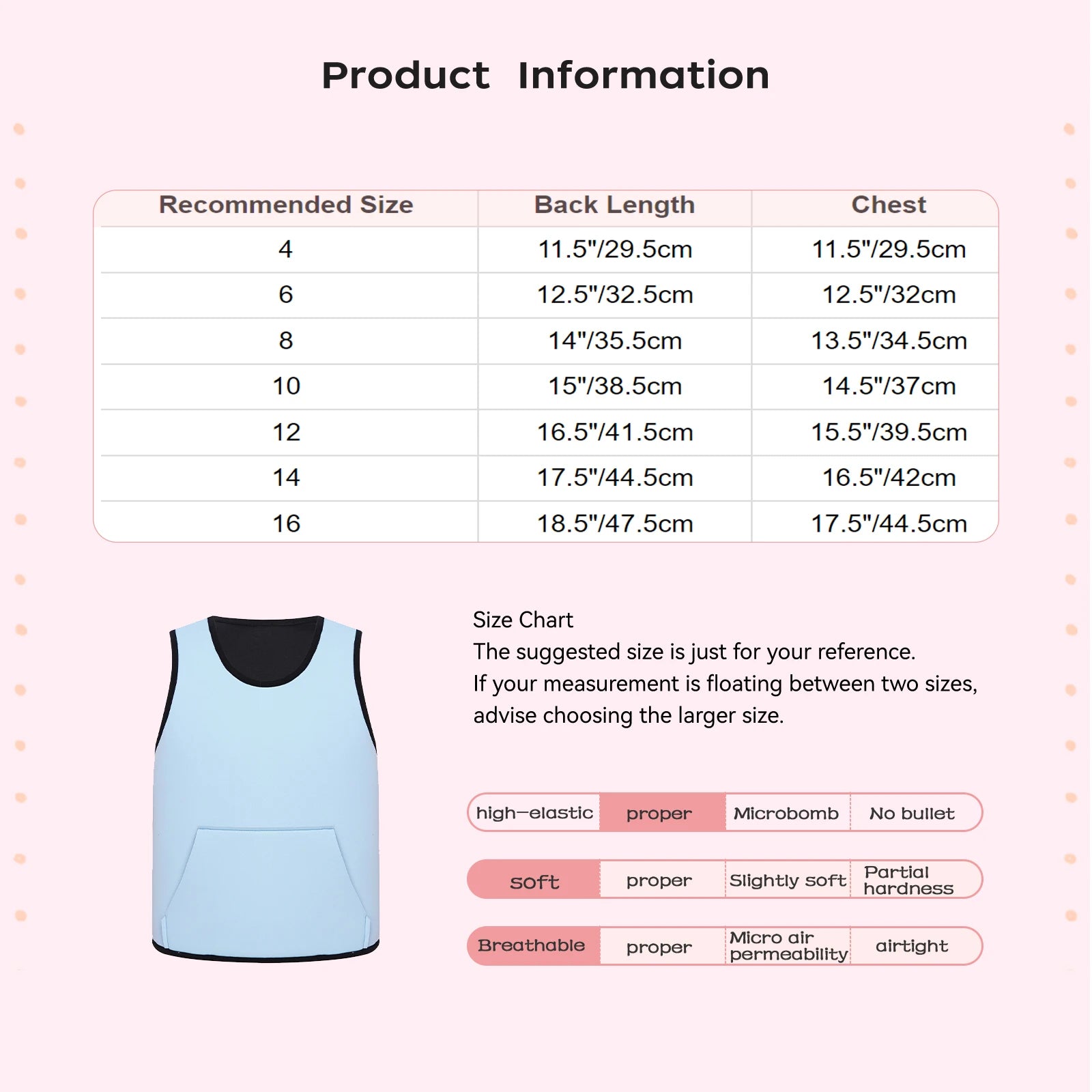 Weighted Vest Kids Boys Girls Special Needs Adaptive Clothing Adjustable Fastener Sensory Compression Vest for Autism ADHD SPD