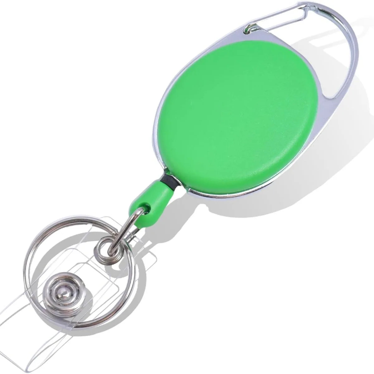 Retractable Keychain Anti Lost ID Badge Key Holder With Elastic Steel Wire Rope Backpack Charm Accessories