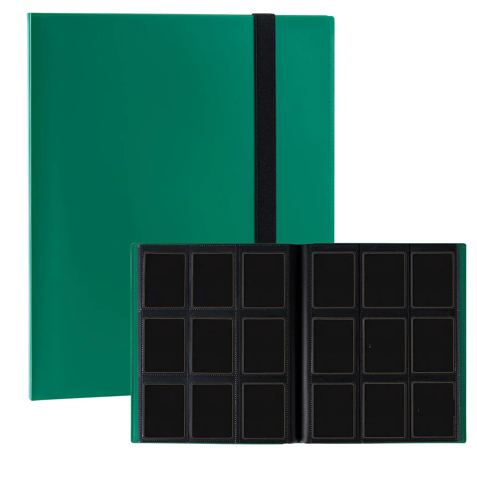 1Pc Card Binder 9-Grids 360 Trading Card Holder Book PP Cover Binder For Cards Durable Side Loading Card Book With Gaming Cards