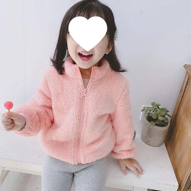 Ircomll Baby Boy Grils Clothes Lamb Fleece Cotton Jacket For Children Kids Clothing Toddler Coat For Boys And Girls Warm Jacket