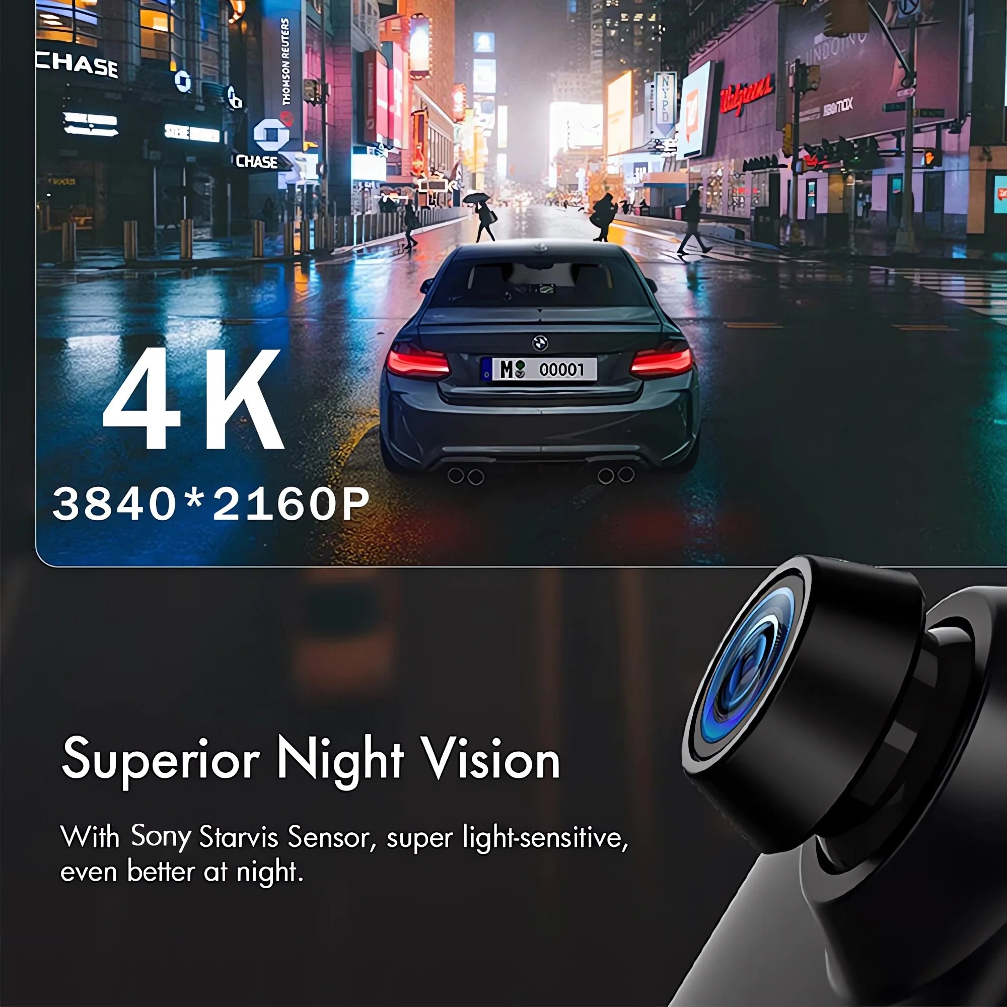 10" Dash Cam 4K 2160P GPS WIFI Car Dvr Mirror Dual Lens Dashcam IPS Screen Car Camera Drive Recorder Stream RearView Mirror