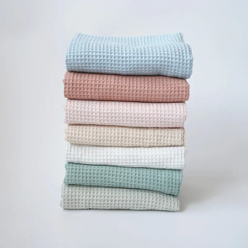 Tassel Baby Blankets Newborn Waffle Cotton Baby Swaddle Blanket New Born Stroller Blanket Bedding Items Infant Nap Bed Cover