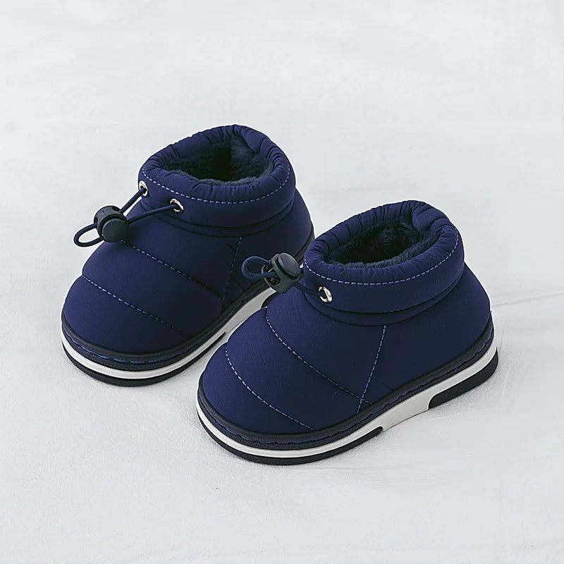 Winter Baby Girl Shoes Non-slip Plush Warm Home Shoes Girls Sneakers Cute Short Boots Indoor Boys Loafers Cotton Shoes