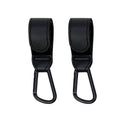 1/2PCS Baby Stroller Hooks - PU Leather Pram Organizer for Diaper Bag, Travel Accessories with Climbing Buckle