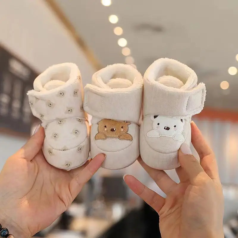 Baby Shoes Winter Thick Warm Cotton Shoes For Boys And Girls Baby Walking Shoes 0-1 Years Old