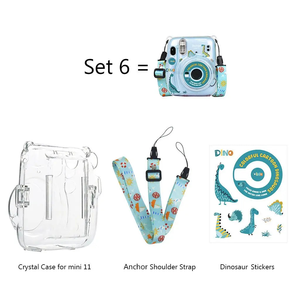 Shockproof Transparent Sticker Photo Bag Camera Cover Protective Shell Storage Case For Fujifilm Instax Mini 11