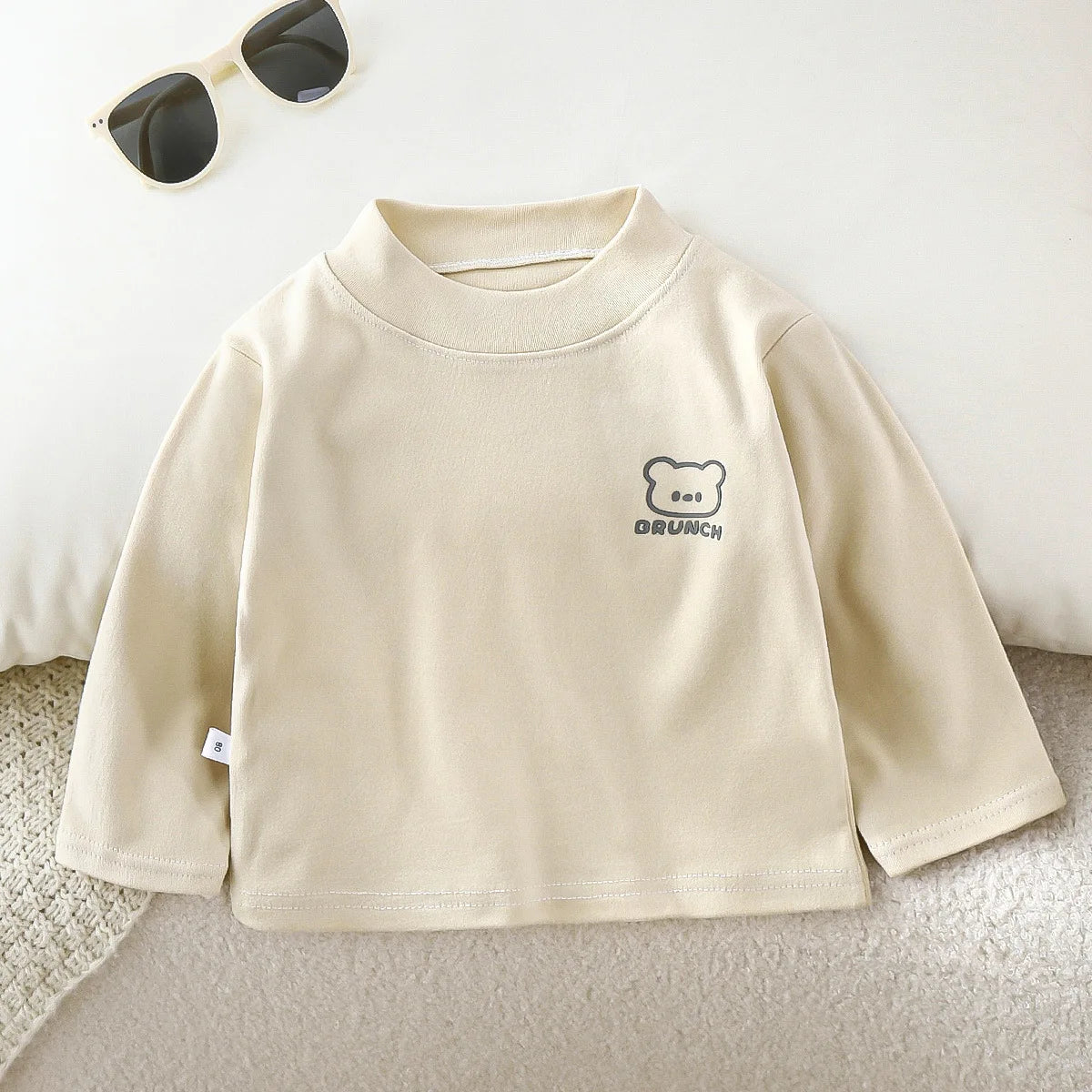 Kids Turtleneck Top Autumn Winter Children Long Sleeved Shirt Baby Girl Base Pullover Blouse Baby Clothing