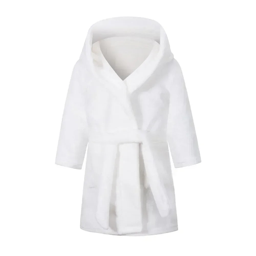 Kids Bathrobe for Girl Children Clothing Girl Flannel Bath Robe Clothes Boy Cartoon Night Robe Kids Pajamas For Girl 2-12 years