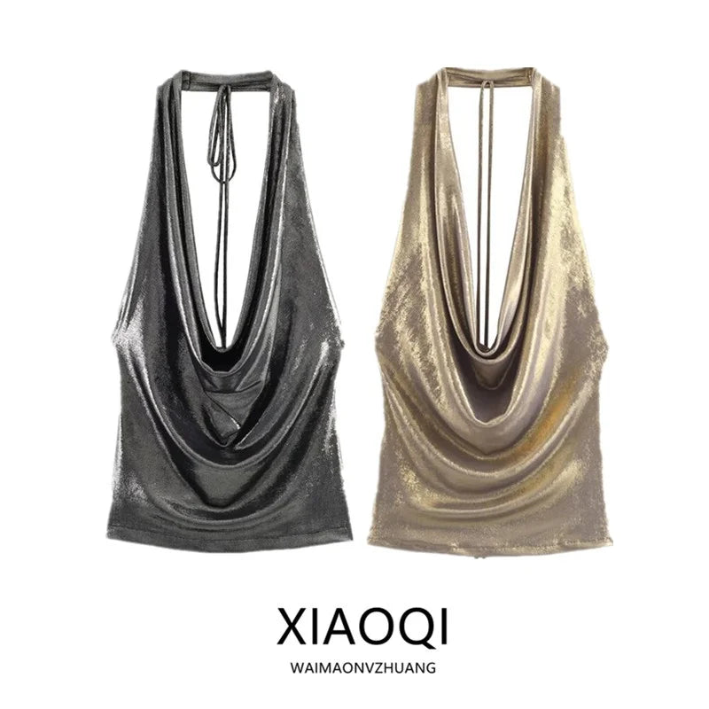 Women's Fashionable Drapey Collar New Winter 2025 Top Versatile Elegant European Style Loose Fit Outerwear without Chest Pad