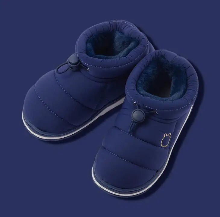 Winter Baby Girl Shoes Non-slip Plush Warm Home Shoes Girls Sneakers Cute Short Boots Indoor Boys Loafers Cotton Shoes