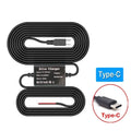 Car Dash Cam step-down Wire 3.2m DVR Hardwire Cable Kit Video Recorder 12–24V to 5V Mini/Micro USB Charger Cable for Car Dashcam