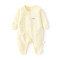 Boys Girls Long Sleeve Jumpsuit for Four Seasons Clothing Pure Cotton Universal Newborn Baby Cute Printed Foot Wrapped Bodysuit