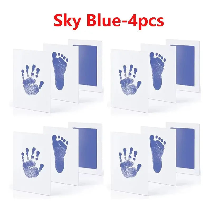 Environmental-friendly Baby Care Non-Toxic Baby Handprint Footprint Imprint Kit Baby Souvenirs Casting Newborn Footprint inkpad