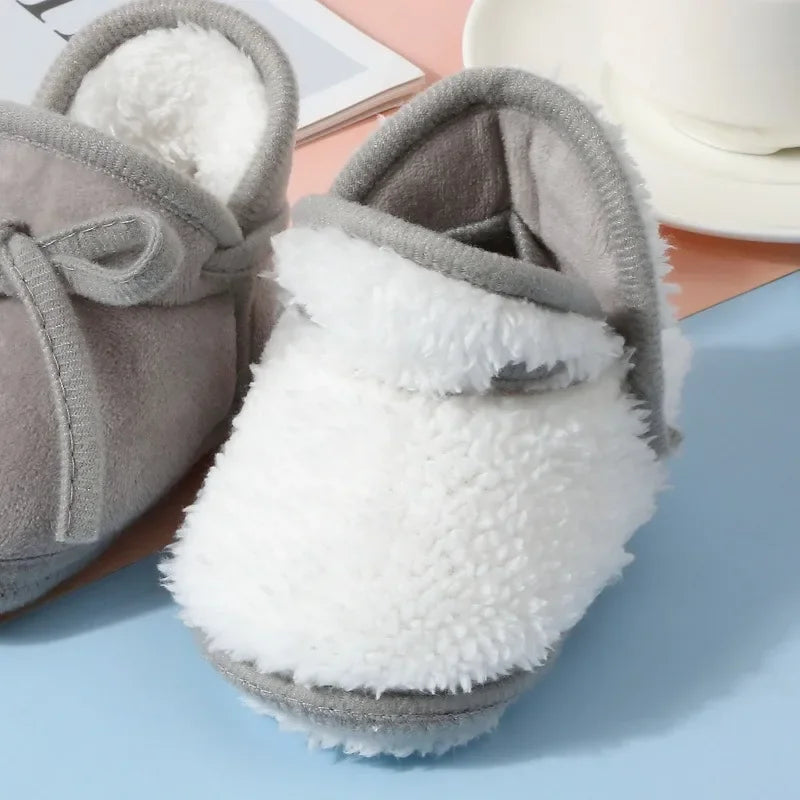 Winter Warm Newborn Booties Baby Socks Shoes Girl Cute Toddler Prewalkers Soft Anti-slip Infant Newborn Crib Crawl Boys Shoes