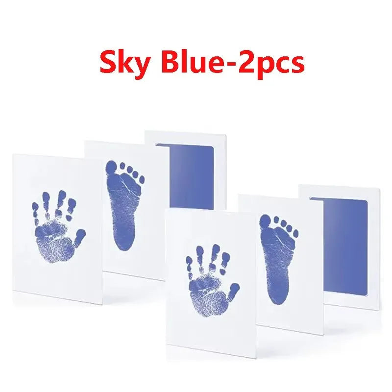 Environmental-friendly Baby Care Non-Toxic Baby Handprint Footprint Imprint Kit Baby Souvenirs Casting Newborn Footprint inkpad