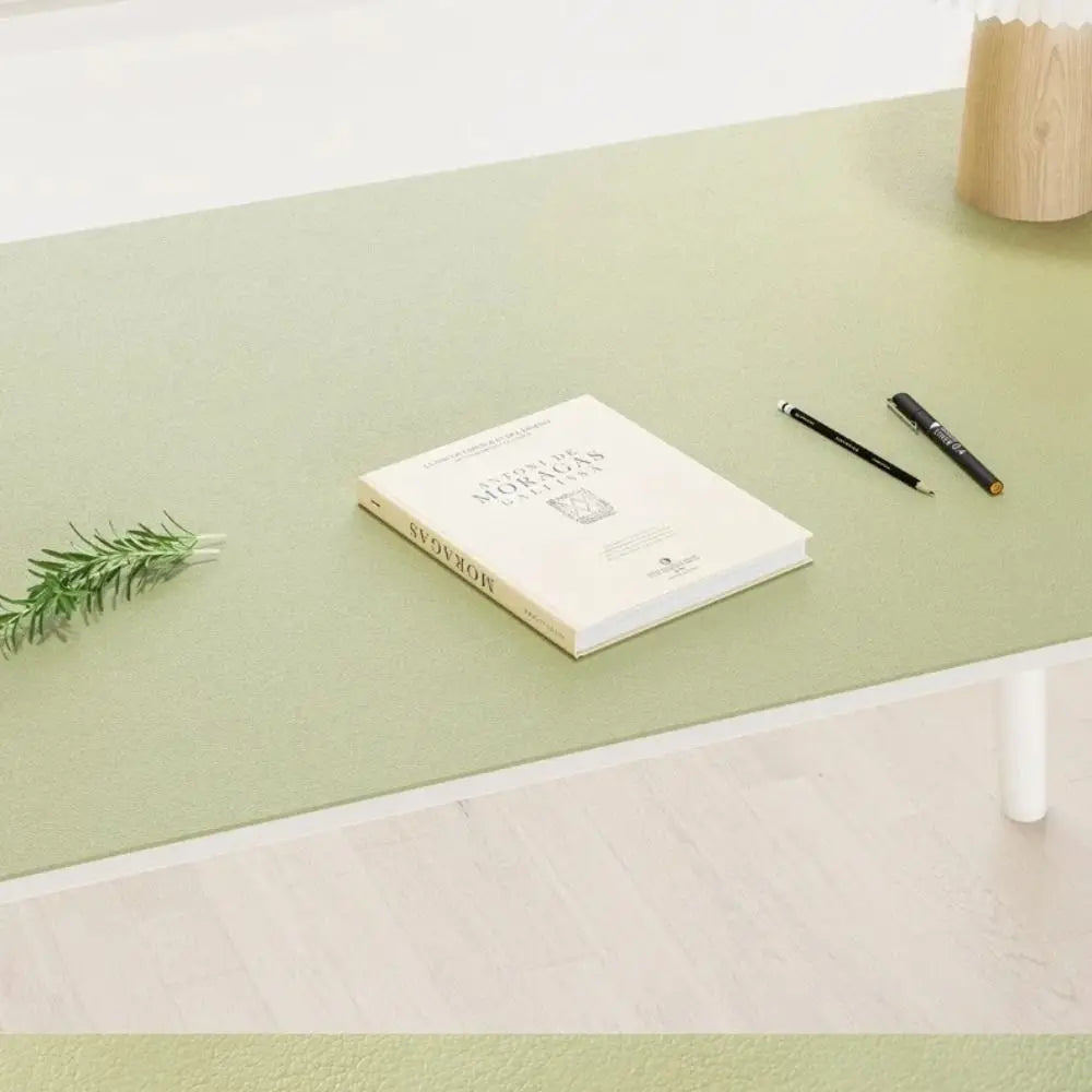 Simple Protection Eye Student Desk Mat Leather Oil-proof Coffee Table Mat Non-slip Solid Color Computer Desk Mat