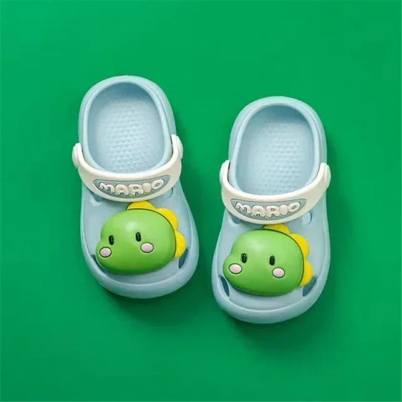 Summer New Baby Slippers Indoor Non-slip Soft Bottom Comfort Fashion Cute Children's Hole Shoes Boys Girls Kid Outdoors Sandals
