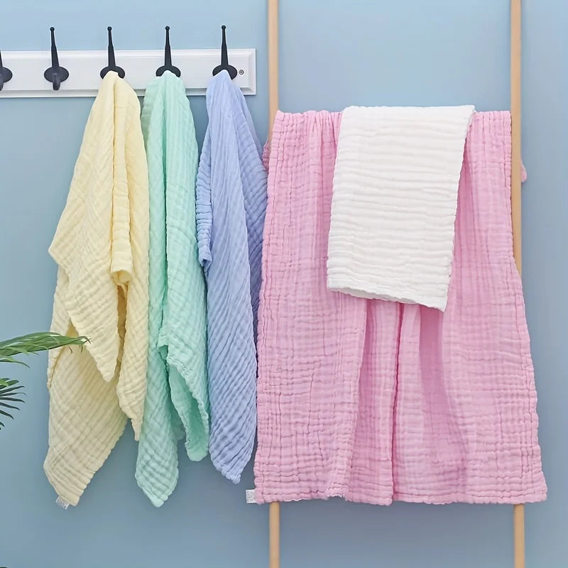 6 Layers Bamboo Cotton Baby Receiving Blanket Infant Kids Swaddle Wrap Blanket Sleeping Warm Quilt Bed Cover Muslin Baby Blanket
